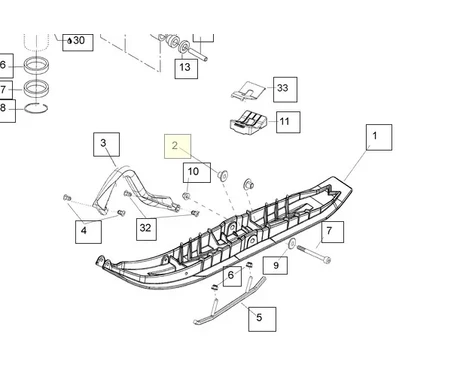 Suksen holkki Lynx Ski doo 505071781 kuva