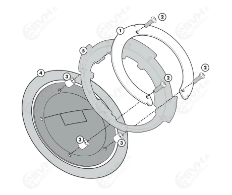 322 BF08 Givi Tanklock kiinnike BF08 Ducati 0 kuva