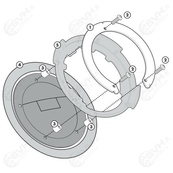 322 BF08 Givi Tanklock kiinnike BF08 Ducati 0 kuva