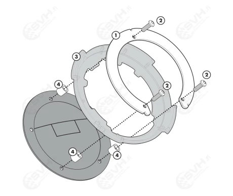 322 BF18 Givi Tanklock kiinnike BF18 Suzuki DL GSX 1000 V Strom 1 kuva