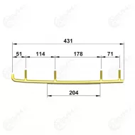 Totaltek ohjainraudat ac 11r