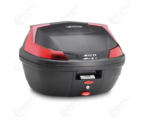 321 B37N Givi B37 Blade Monolock 37lt laukku musta punaisilla heijastimilla 0 kuva