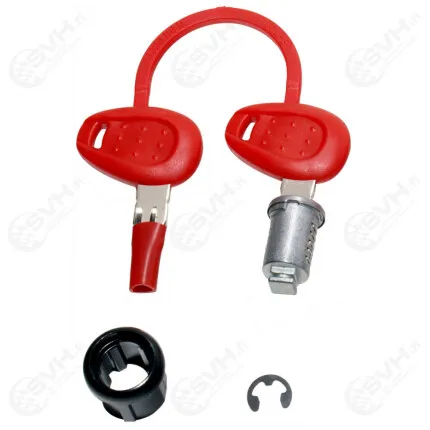 Givi lukkopesä + 2 avainta (avaimen paksuus 2,5mm) image