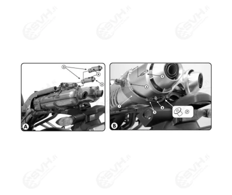 322 351KIT Givi adapterisarja 351KIT PL PLX351 PL PLX360 T351 ja TE351 sivutelineille kuva