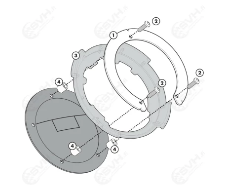 322 BF20 Givi Tanklock kiinnike BF20 Honda cbvfrcrosstourer kuva