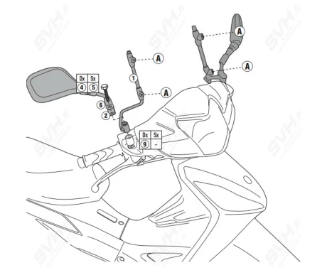 Givi Tuulisuojan Kiinnikesarja 1114A kuva