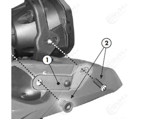 323 D333KIT Givi kiinnikesarja D333KIT 333DT tuulisuojaan kuva