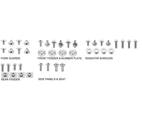 PSYCHIC BODY PANEL HARDWARE PACK HONDA kuva