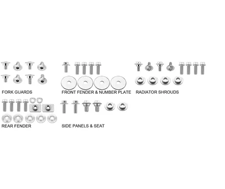 PSYCHIC BODY PANEL HARDWARE PACK HONDA kuva