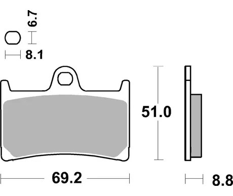 SBS Jarrupalat Racing Sintered kuva