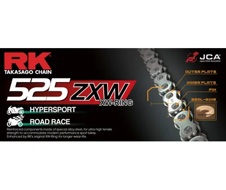 RK 525ZXW XW-rengasketju +CLF (niittil.) kuva