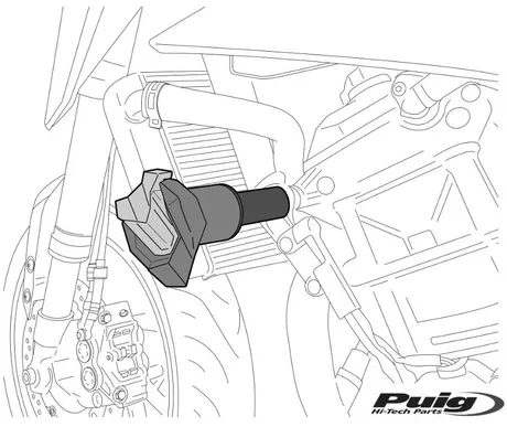 Puig Crash Pads R19 Suzuki Gsx-S125 20'  kuva