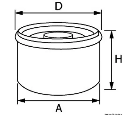 Osculati Suzuki öljysuodatin DF150/200/2 kuva