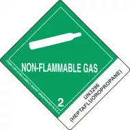UN3296 Heptafluoropropane Labels L305P3063 600x600