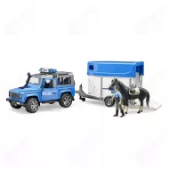 Bruder 02588 poliisiauto hevonen traileri1