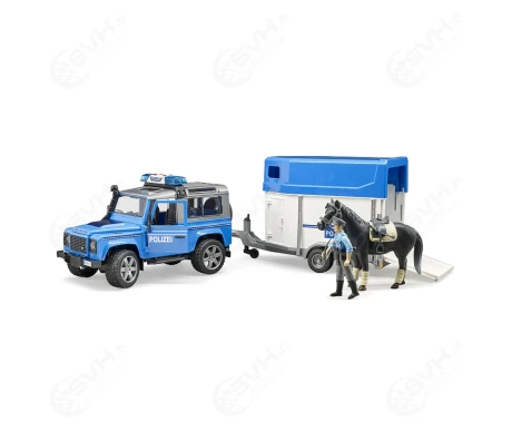 Bruder 02588 poliisiauto hevonen traileri1 kuva