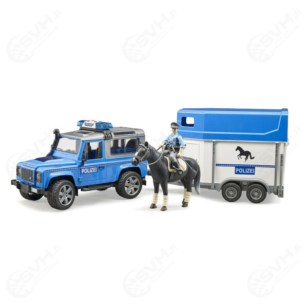 Bruder 02588 poliisiauto hevonen traileri kuva