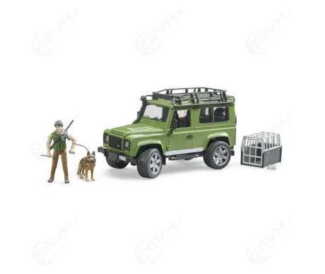 Bruder 02587 land rover defender metsanvartija koira kuva