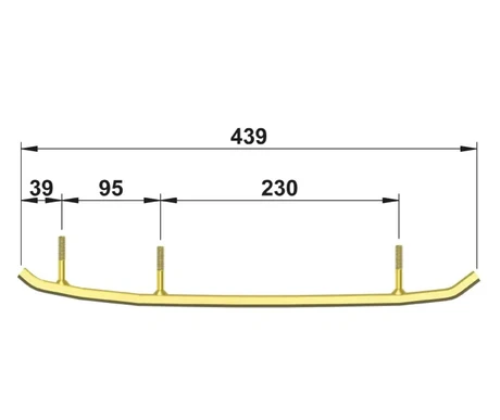 Totaltek moottorikelkan ohjainraudat YA-19Z Yamaha kuva