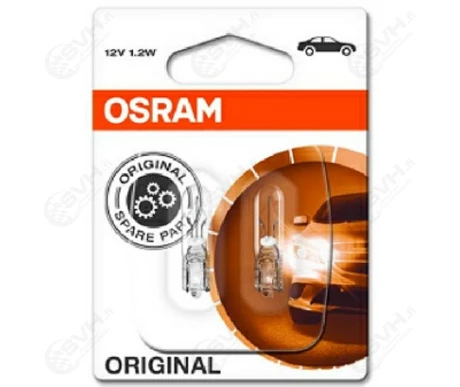 OS2721 02B osram Autolamppu 12V 12W W12W blister pari kuva