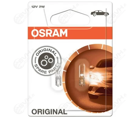 OS2722 02B osram Autolamppu 12V 2W blister pari kuva