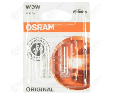 OS2821 02B Osram Autolamppu 12V 3W blister pari kuva