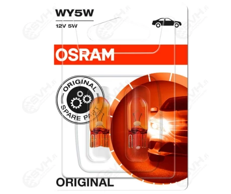 OS2827 02B Osram Autolamppu 12V 5W oranssi blister pari kuva