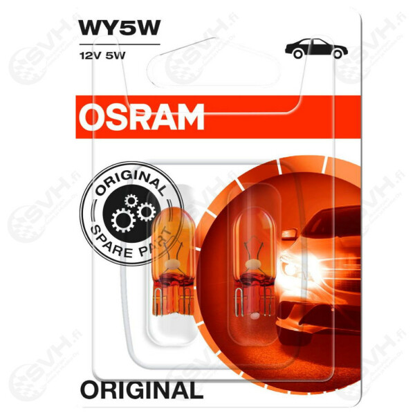 OS2827 02B Osram Autolamppu 12V 5W oranssi blister pari kuva