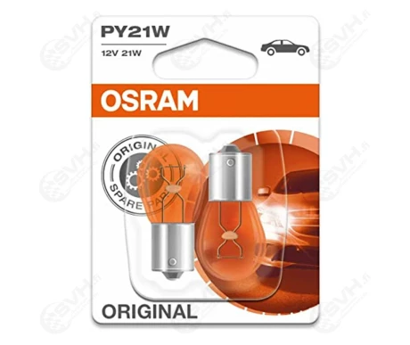 OS7507 02B Osram Autolamppu 12V 21W oranssi blister pari kuva