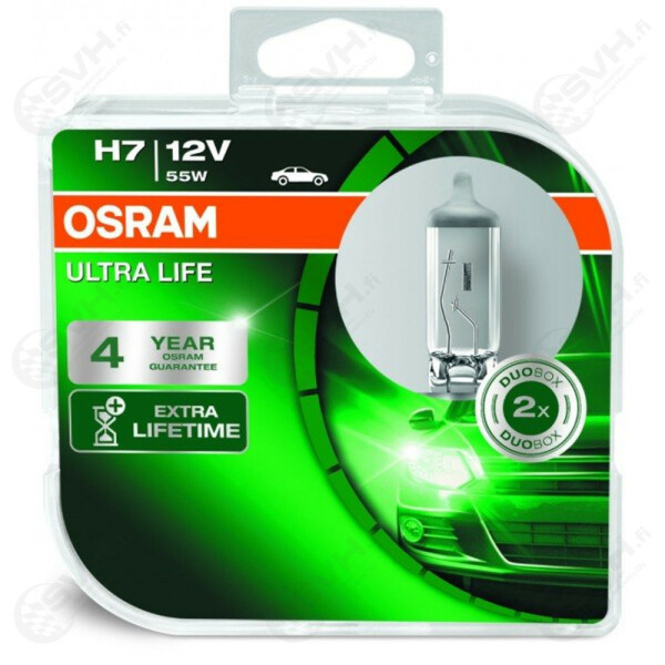 OS64210ULT DUO Osram 12V 55W H7 Ultra Life paripakkaus kuva