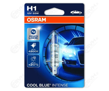 OS64210CBI 01B Osram Autolamppu 12V 55W H1 Cool Blue Intense blister kuva