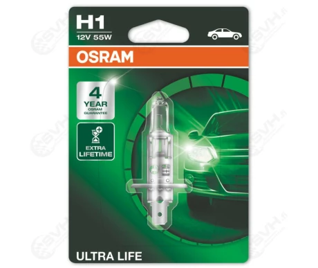 64150ULT 01B Autolamppu 12V 55W H1 Ultra Life kuva
