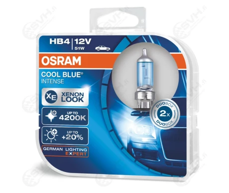 OS9006CBI DUO osram Autolamppu 12V HB4 Cool Blue Intense duo kuva