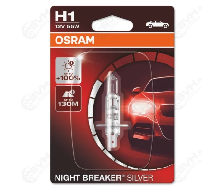 OS64150NBS 01B osram Autolamppu 12V 55W H1 Night Breaker Silver kuva