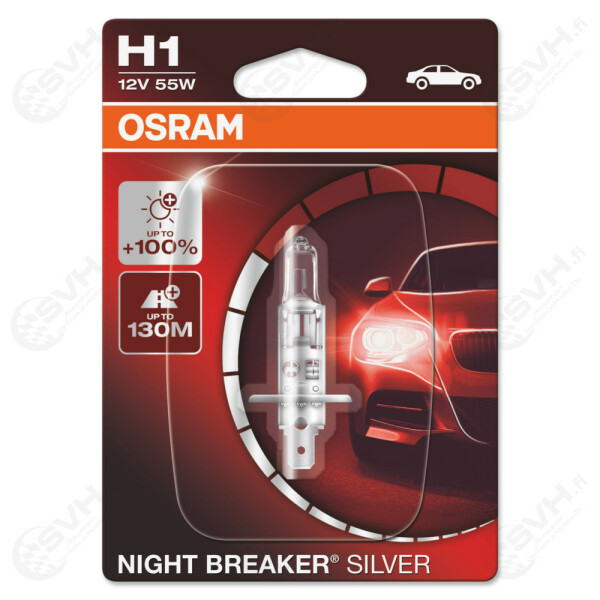OS64150NBS 01B osram Autolamppu 12V 55W H1 Night Breaker Silver kuva