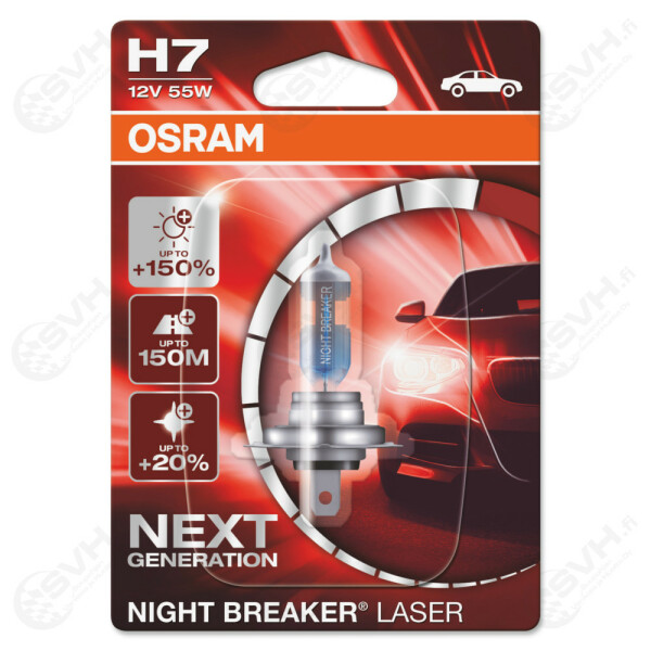 OS64210NL 01B osram Autolamppu 12V 55W H7 Night Breaker Laser +150 kuva