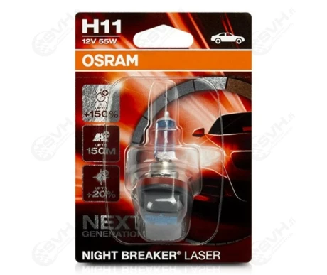 64211NL 01B osram Autolamppu 12V 55W H11 Night Breaker Laser +150 kuva