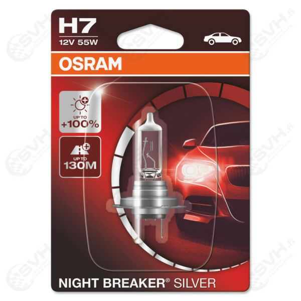 OS64210NBS 01B Autolamppu 12V 55W H7 Night Breaker Silver kuva