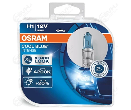 OS64150CBI DUO Autolamppu 12V 55W H1 Cool Blue Intense duo kuva