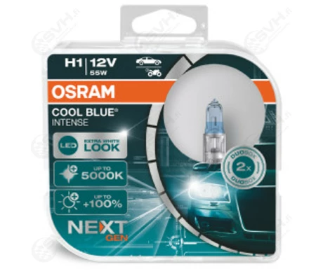 OS64150CBN DUO Osram Autolamppu 12V 55W H1 Cool Blue Intense NextGen kuva