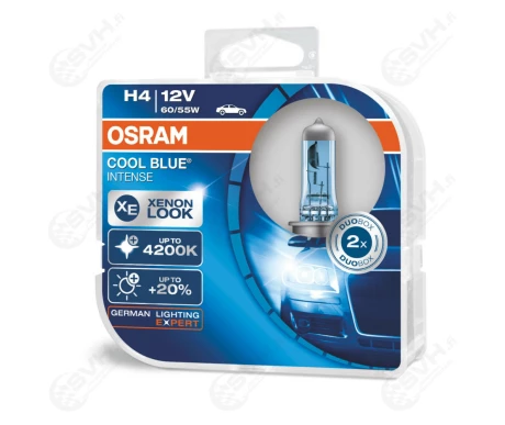 OS64193CBI DUO Osram 12V 60 55W H4 Cool Blue Intense duo kuva