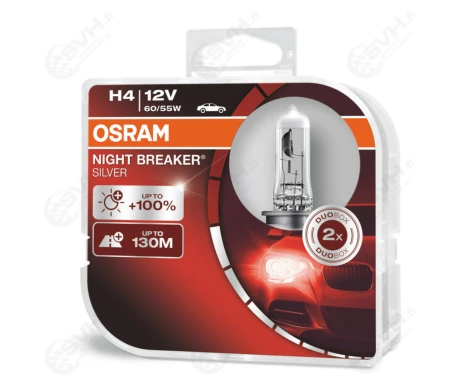 OS64193NBS DUO osram Autolamppu 12V 60 55 H4 Night Breaker Silver kuva