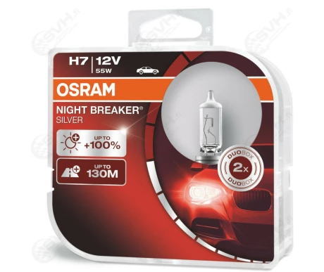 OS64210NBS DUO osram Autolamppu 12V 55W H7 Night Breaker Silver kuva