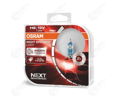 64212NL DUO osram Autolamppu 12V 35W H8 Night Breaker Laser +150 kuva