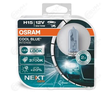 64176CBN DUO osram Autolamppu 12V H15 Cool Blue Intense NextGen kuva