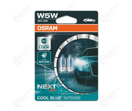 OS2825CBN 02B Autolamppu 12V W5W halogen cool blue intense blister kuva