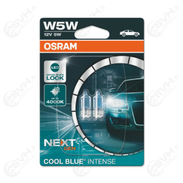 OS2825CBN 02B Autolamppu 12V W5W halogen cool blue intense blister kuva