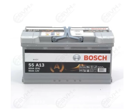 Bosch S5 AGM Akku 95Ah 850A CCA S5 A13 0 kuva