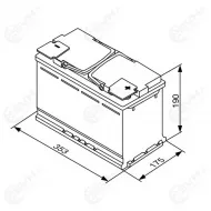 Bosch S5 AGM Akku 95Ah 850A CCA S5 A13 1