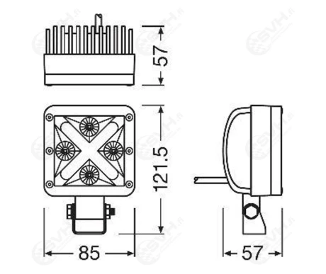LED tyovalo MX85 SP 22 2W 1250lm 12V 3 kuva